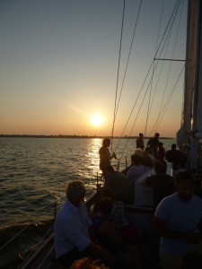 Sunset on the Schooner Woodwind