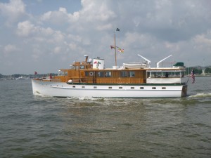 S.S. Sophie coming down the Severn River