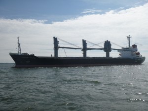 Sugar ship waiting to head to Baltimore