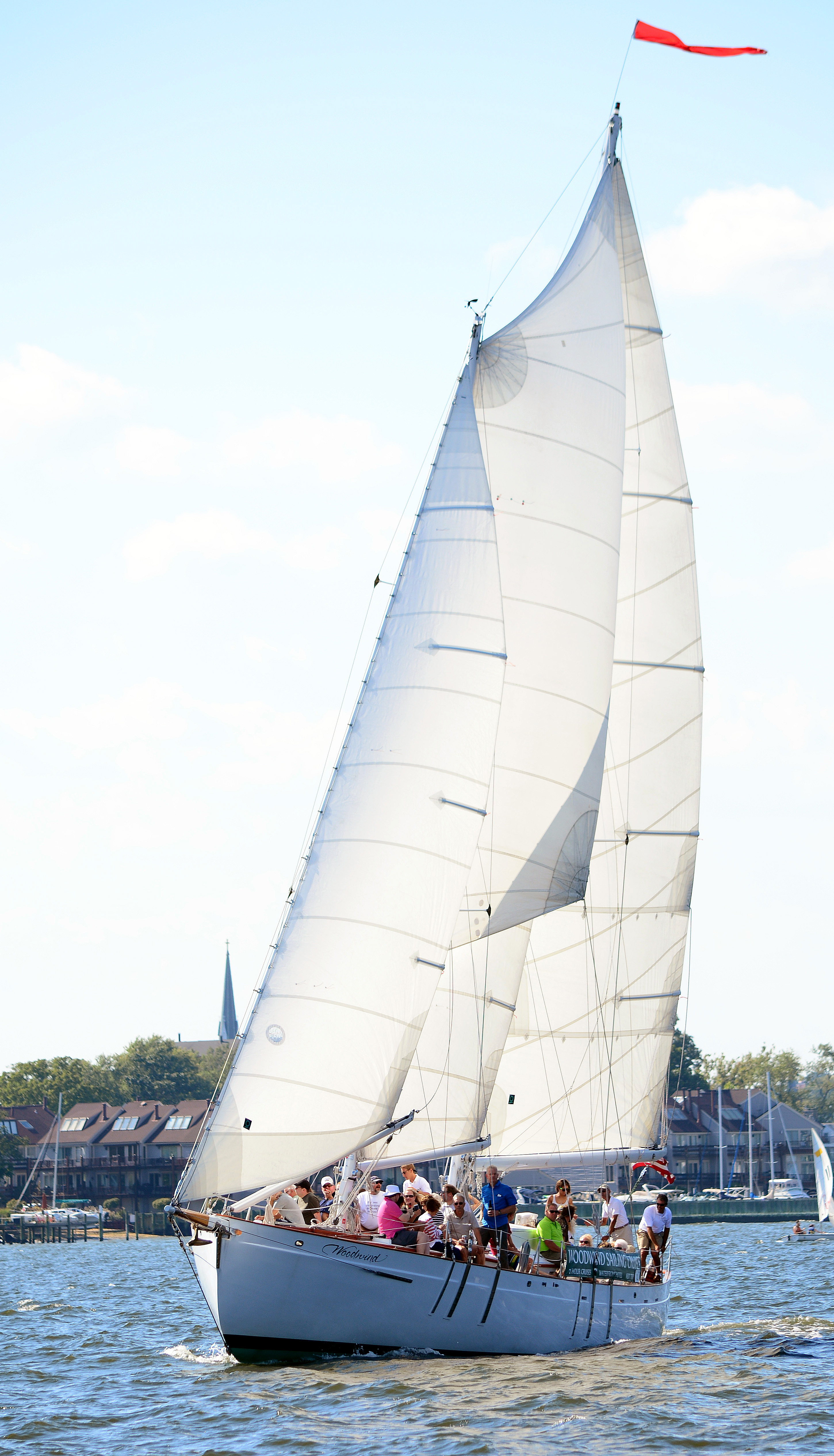 Beautiful day sailing on the schooner in September