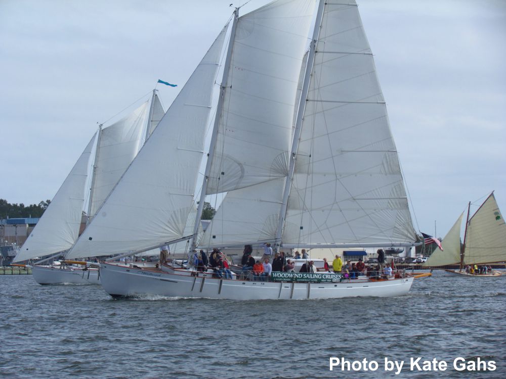 The Wooden Boat Regatta in Annapolis photo by Kate Gahs