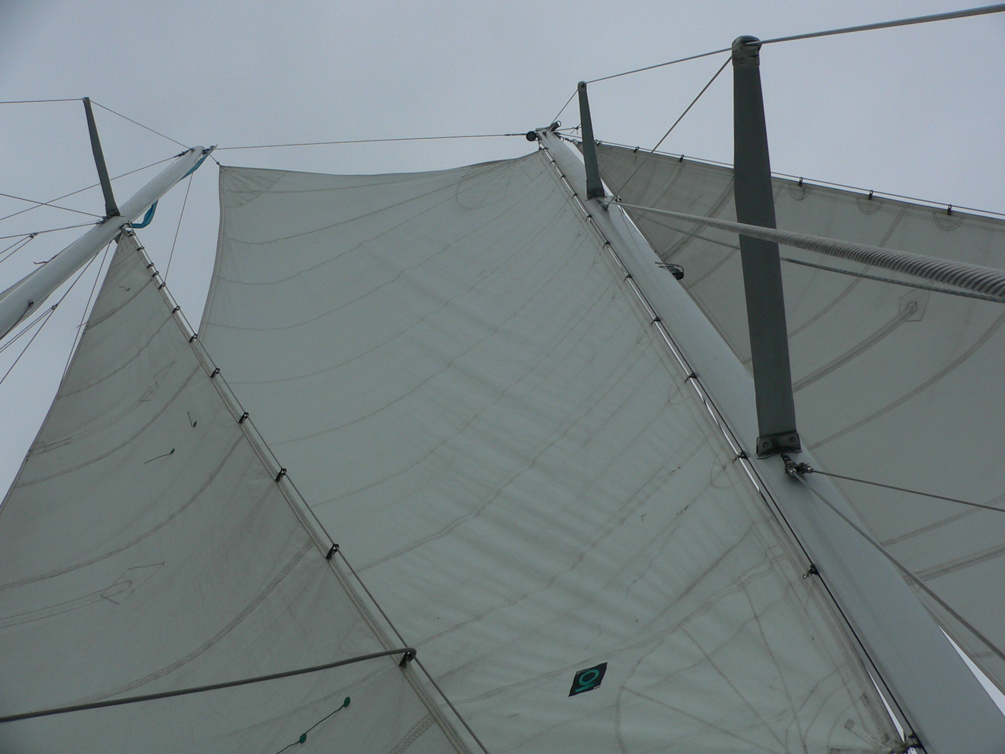 Sails on a cloudy day