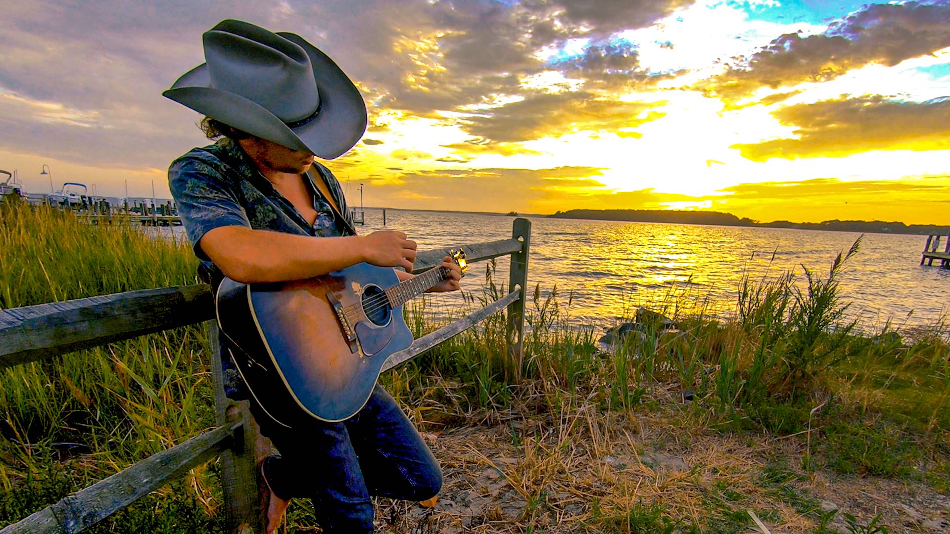 Chris Diller playing guitar