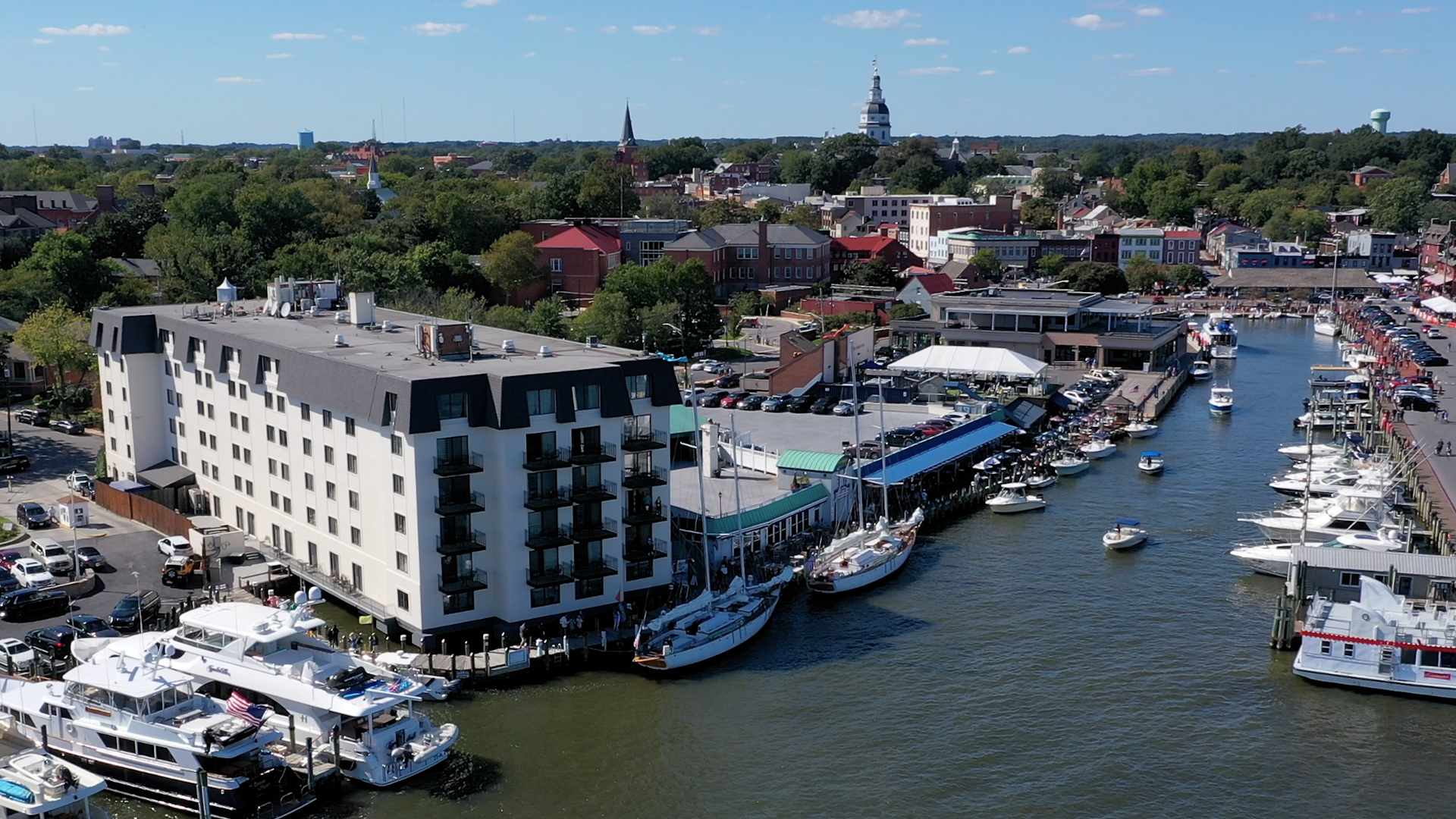 Annapolis Waterfront Hotel from the water