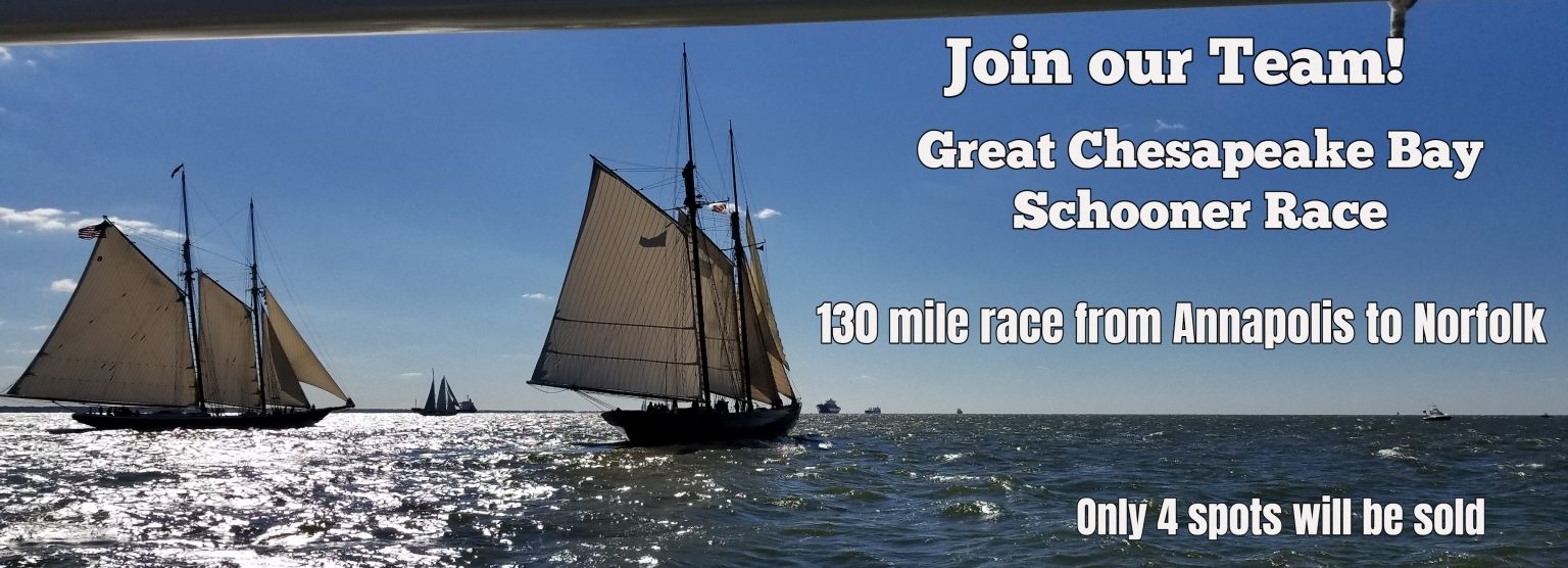 Schooner Woodwind Racing in the Great Chesapeake Bay Schooner Race